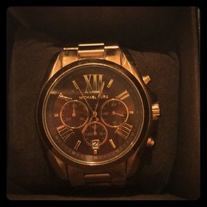 MICHAEL KORS WATCH - Brown Face, Gold Detail
